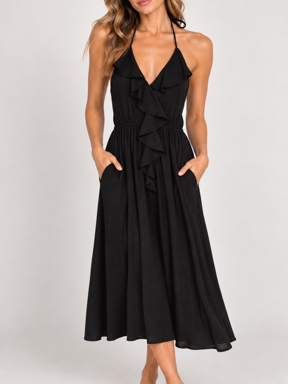 BCBGeneration Black Dress with Pockets